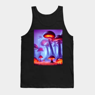 Trippy Glowing Magic Mushroom Forest Tank Top